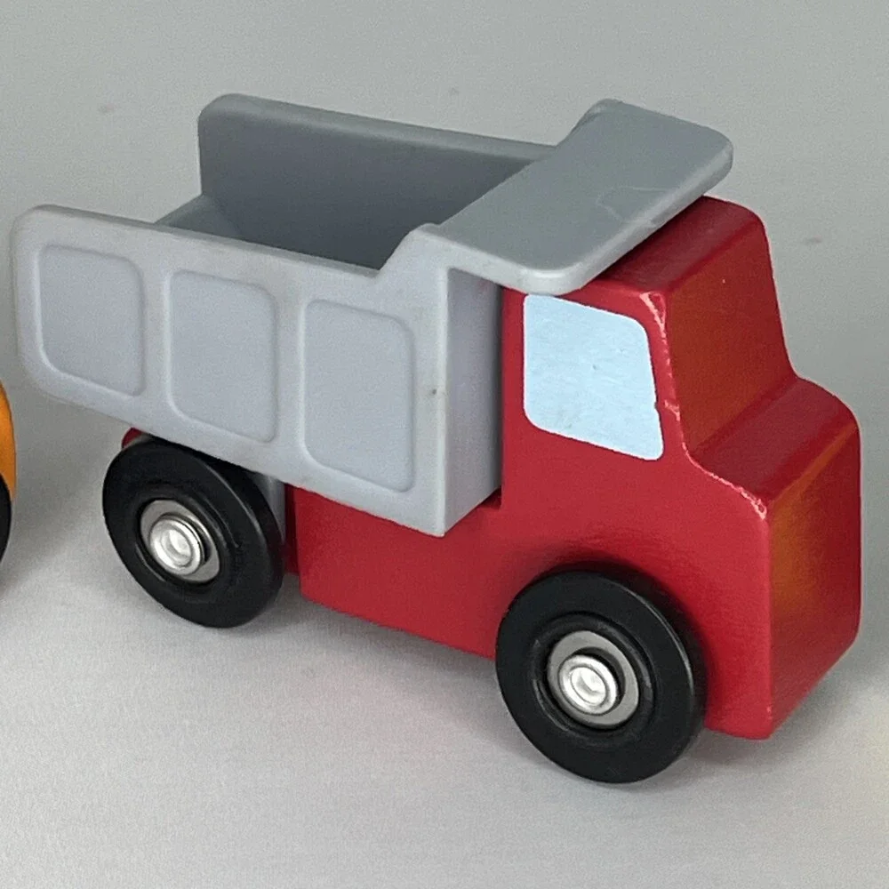 Lot Of Four Melissa And Doug Wooden Play Cars